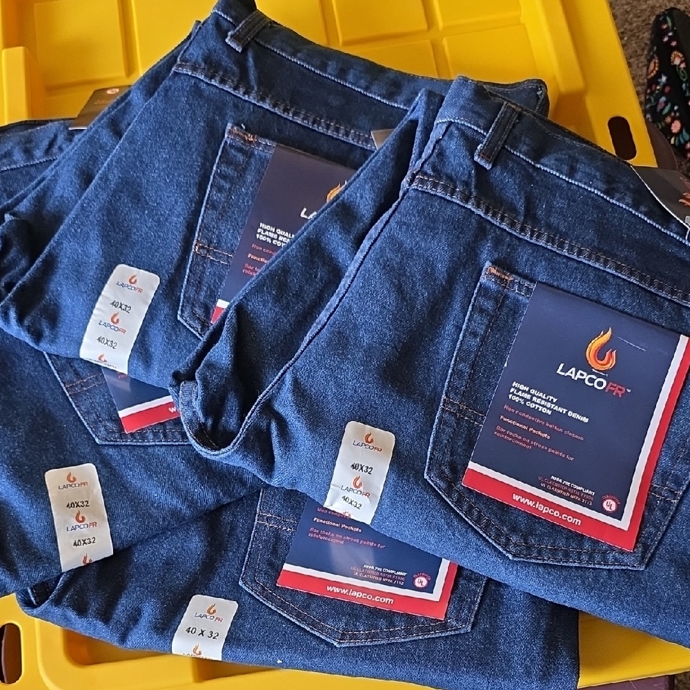 Lapco Men's Relaxed Jeans - Dark Blue Denim ( Price Per Pair 4pairs Available.)